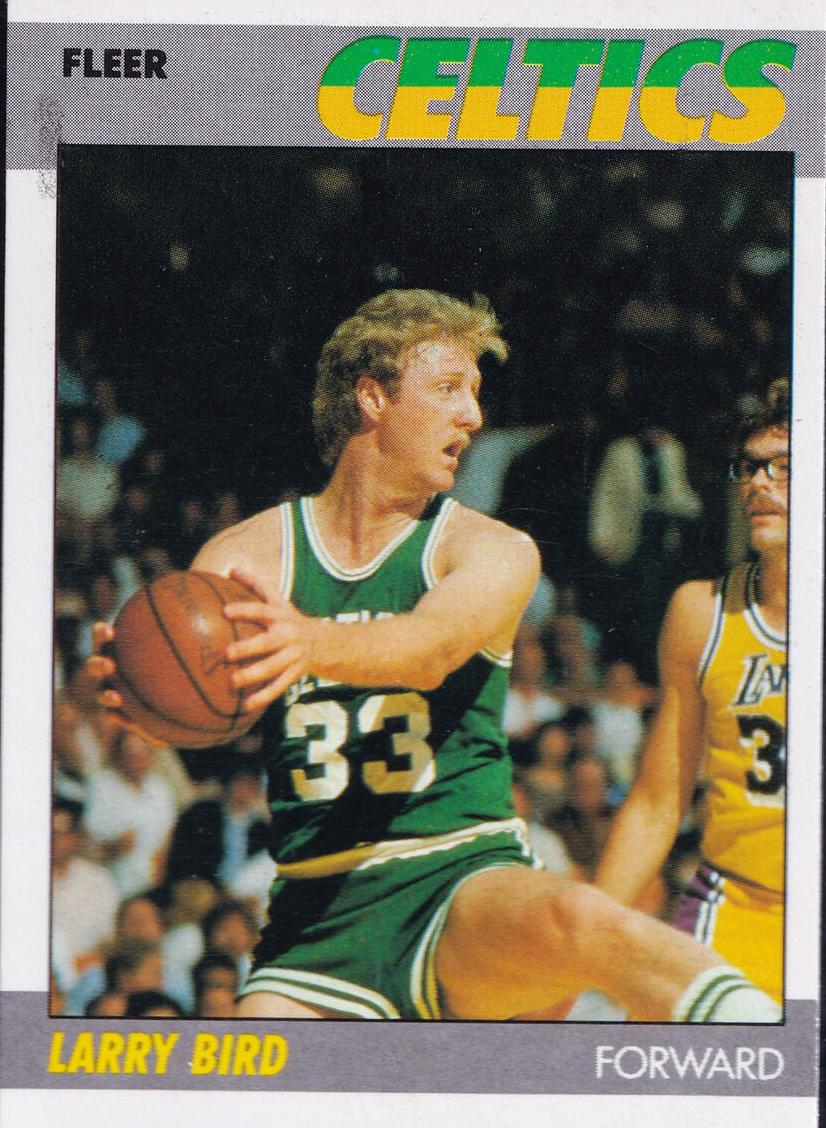 1987 Fleer Basketball Larry Bird #11 RAW Ungraded