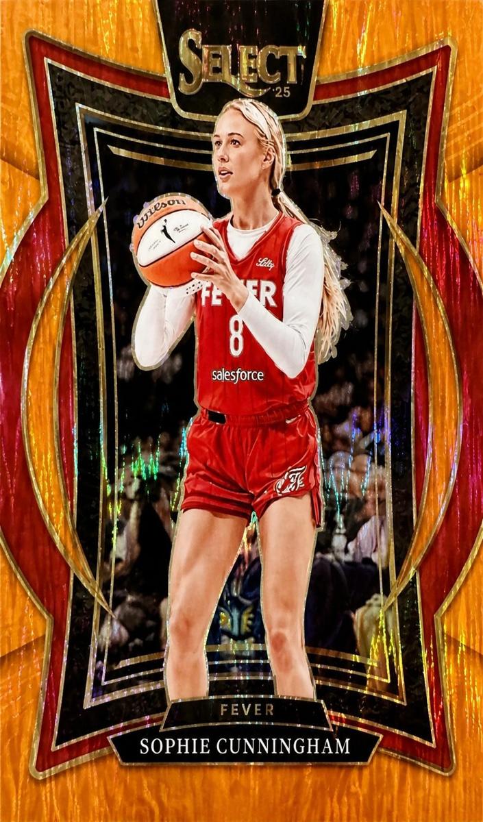 2025 Panini Select WNBA Basketball Orange Flash Sophie Cunningham #12