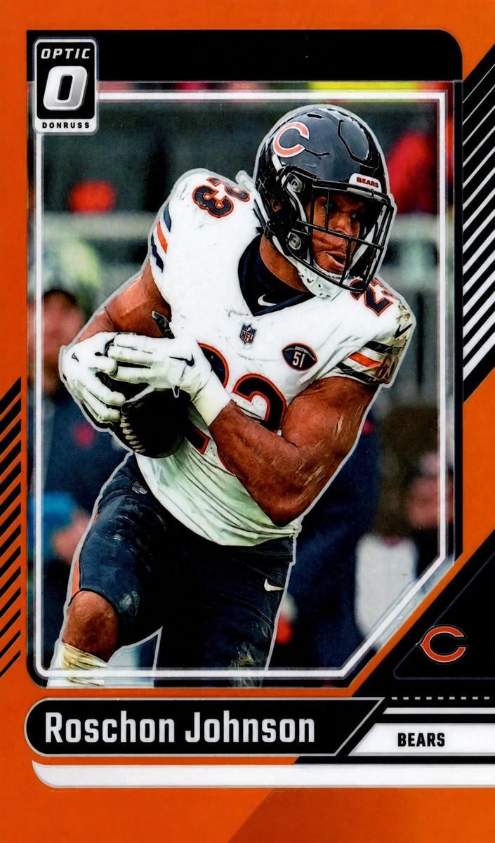 2024 Donruss Optic Football Orange Roschon Johnson #33