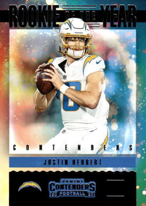 2020 Panini Contenders Football Justin Herbert #RY-JHE RAW Ungraded