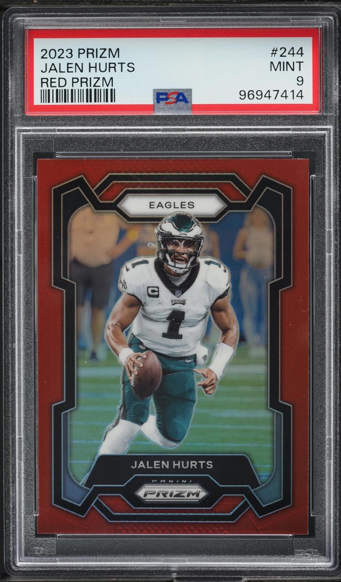 2023 Panini Prizm Football Red Jalen Hurts #244 PSA 9