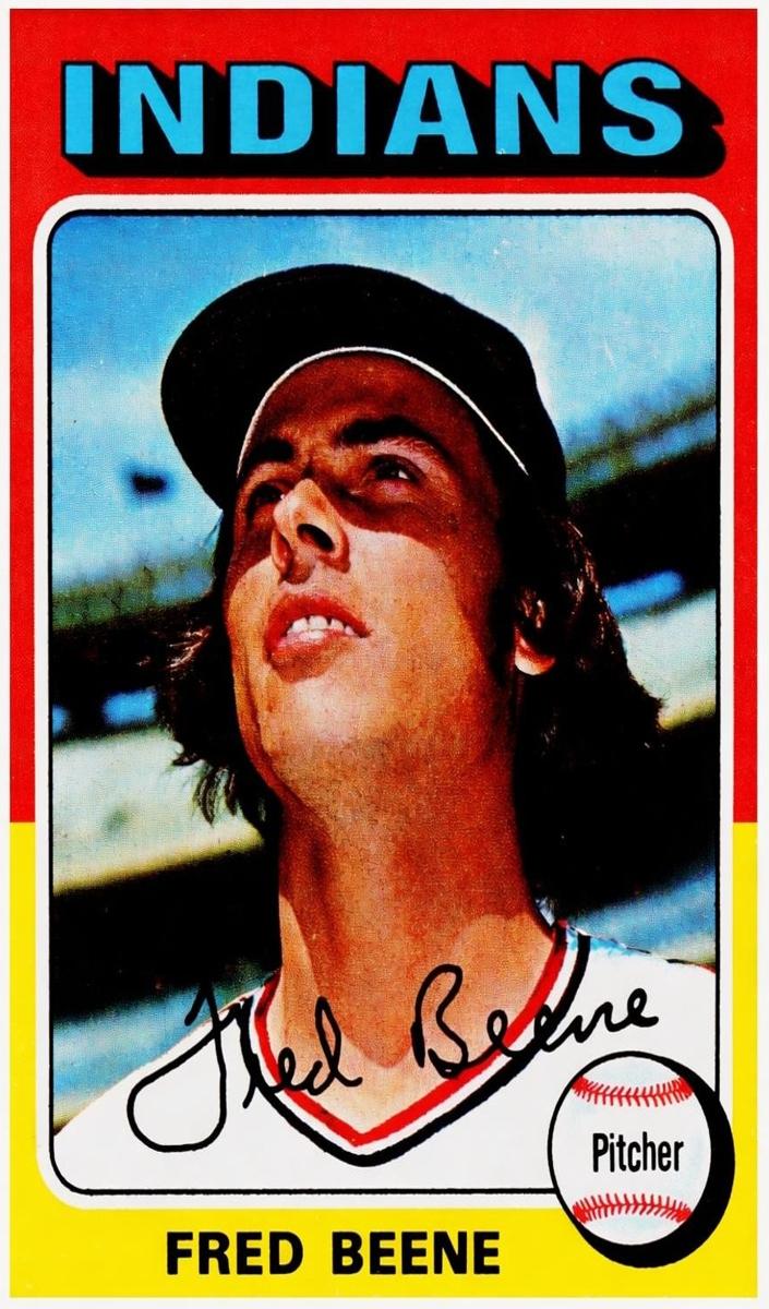 1975 Topps Mini Baseball Fred Beene #181 PSA 8