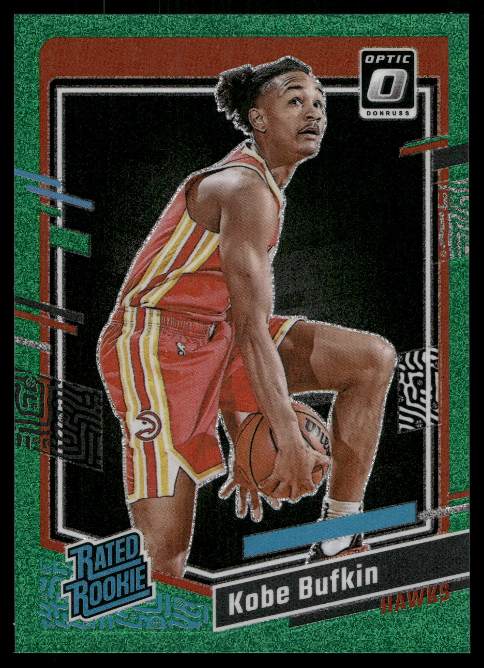 2023 Donruss Optic Basketball Green Glitter Kobe Bufkin #220
