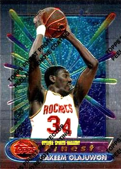 1994 Topps Finest Basketball Hakeem Olajuwon #170 PSA 10
