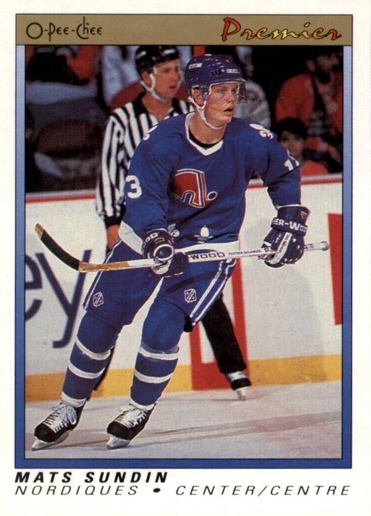 1990 O-Pee-Chee Premier Hockey Mats Sundin #114 PSA 10