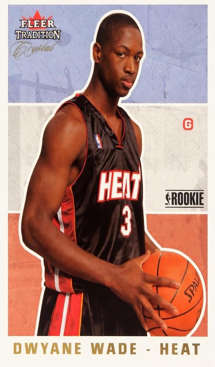 2003 Fleer Tradition Basketball Crystal Dwyane Wade #265 BGS 9