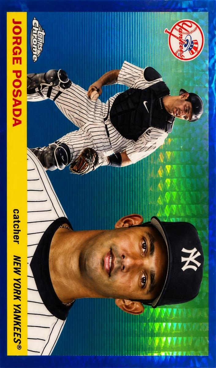 2025 Topps Chrome Platinum Baseball Blue Prism Refractor Jorge Posada #422