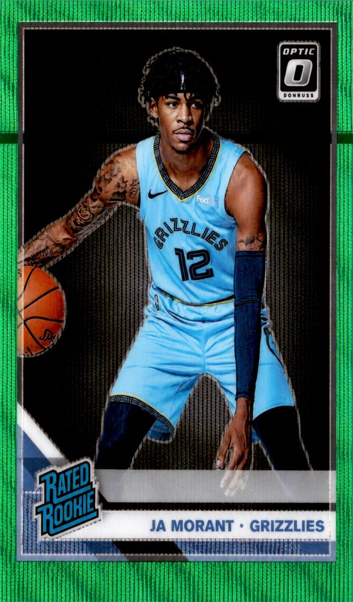 2019 Donruss Optic Basketball Green Wave Ja Morant #168