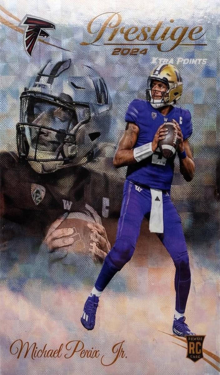 2024 Panini Prestige Football Diamond Xtra Points Michael Penix Jr. #335 SGC 10
