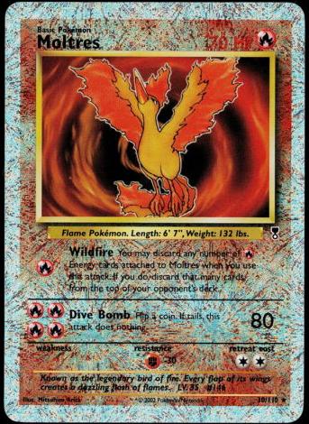 2002 Pokemon Legendary Collection Reverse Foil Moltres #30