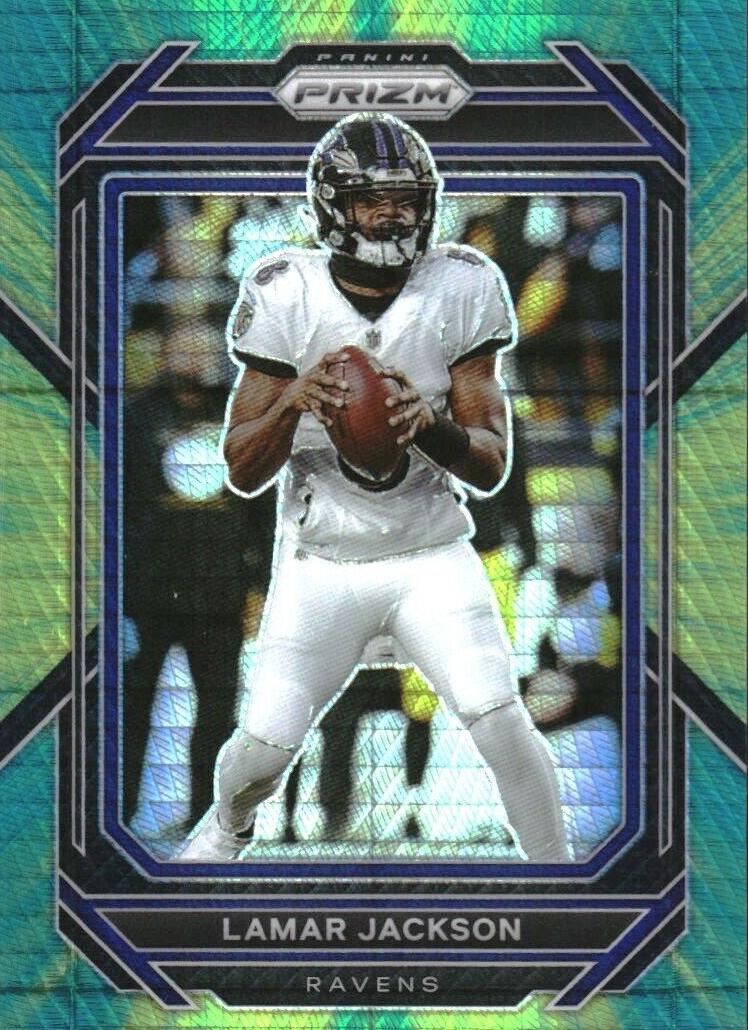 2022 Panini Prizm Football Hyper Lamar Jackson #19