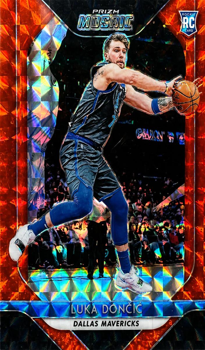 2018 Panini Prizm Mosaic Basketball Red Luka Doncic #68 PSA 10