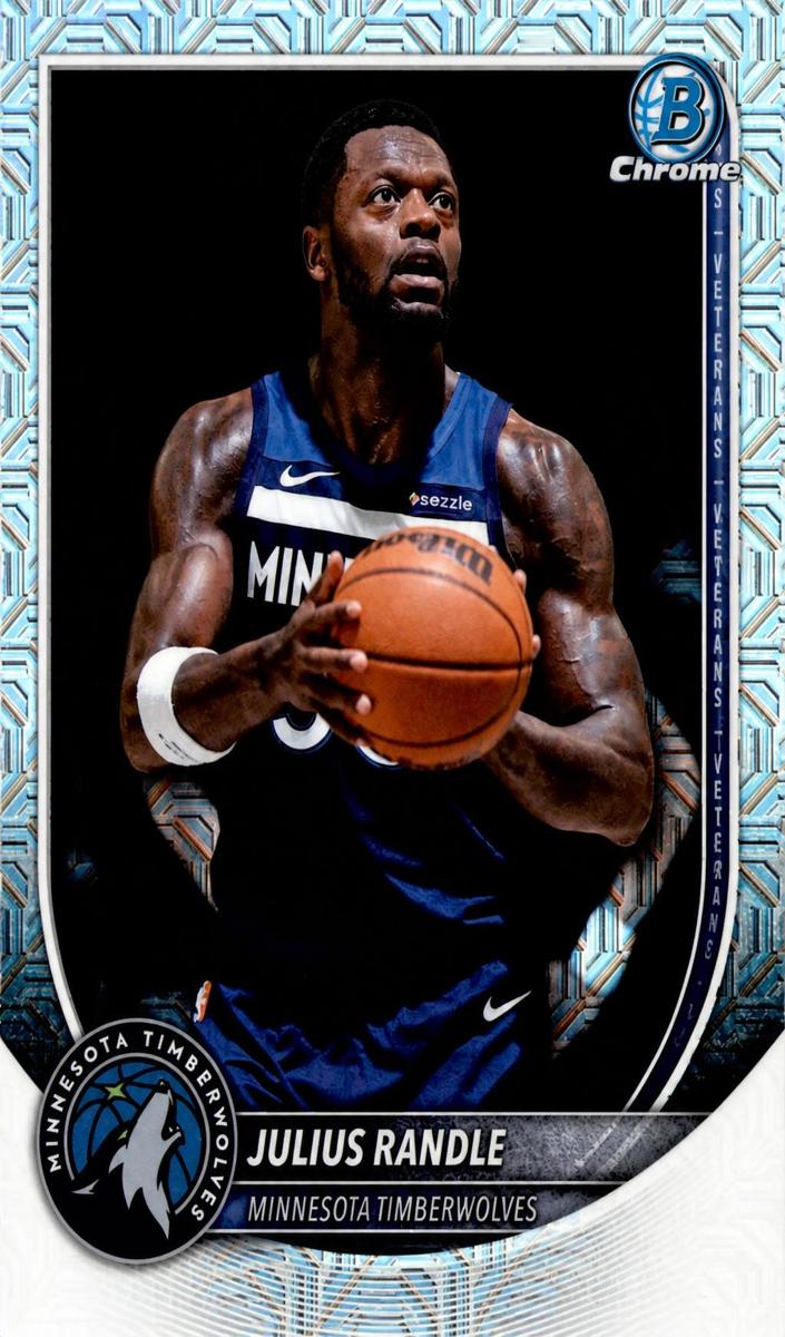 2025 Bowman Mega Box Basketball Mojo Refractor Julius Randle #BCV-183