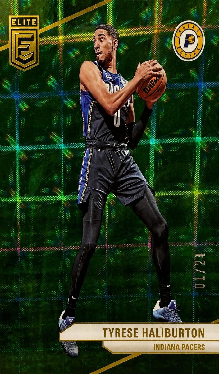 2023 Donruss Elite Basketball International Hyper Green Tyrese Haliburton #118