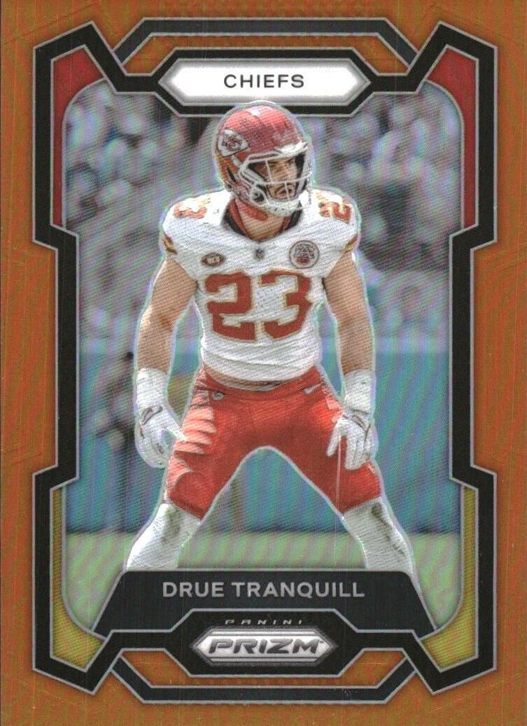 2023 Panini Prizm Football Orange Drue Tranquill #156