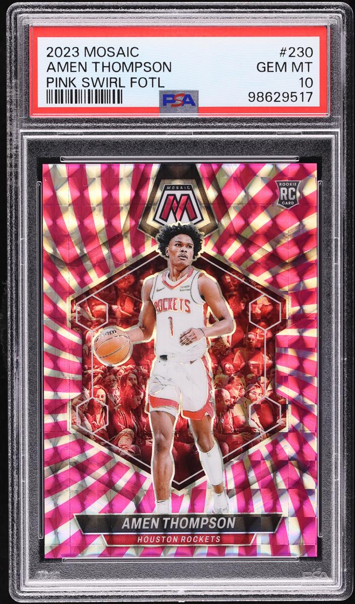 2023 Panini Mosaic Basketball Pink Swirl FOTL Amen Thompson #230