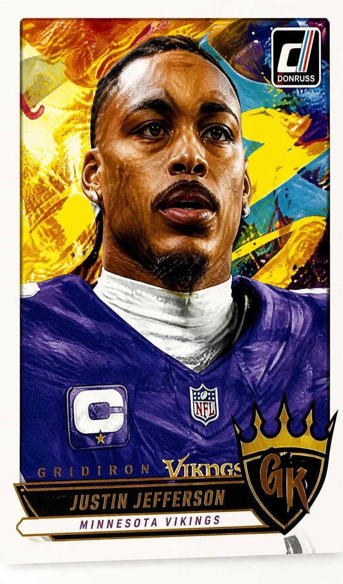 2024 Panini Donruss Football Press Proof Red Justin Jefferson #215