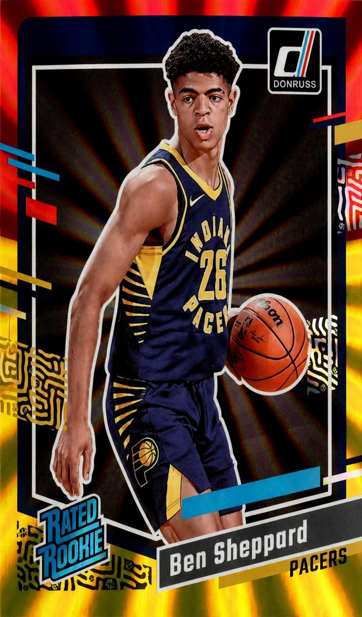 2023 Panini Donruss Basketball Holo Red and Gold Laser Ben Sheppard #246