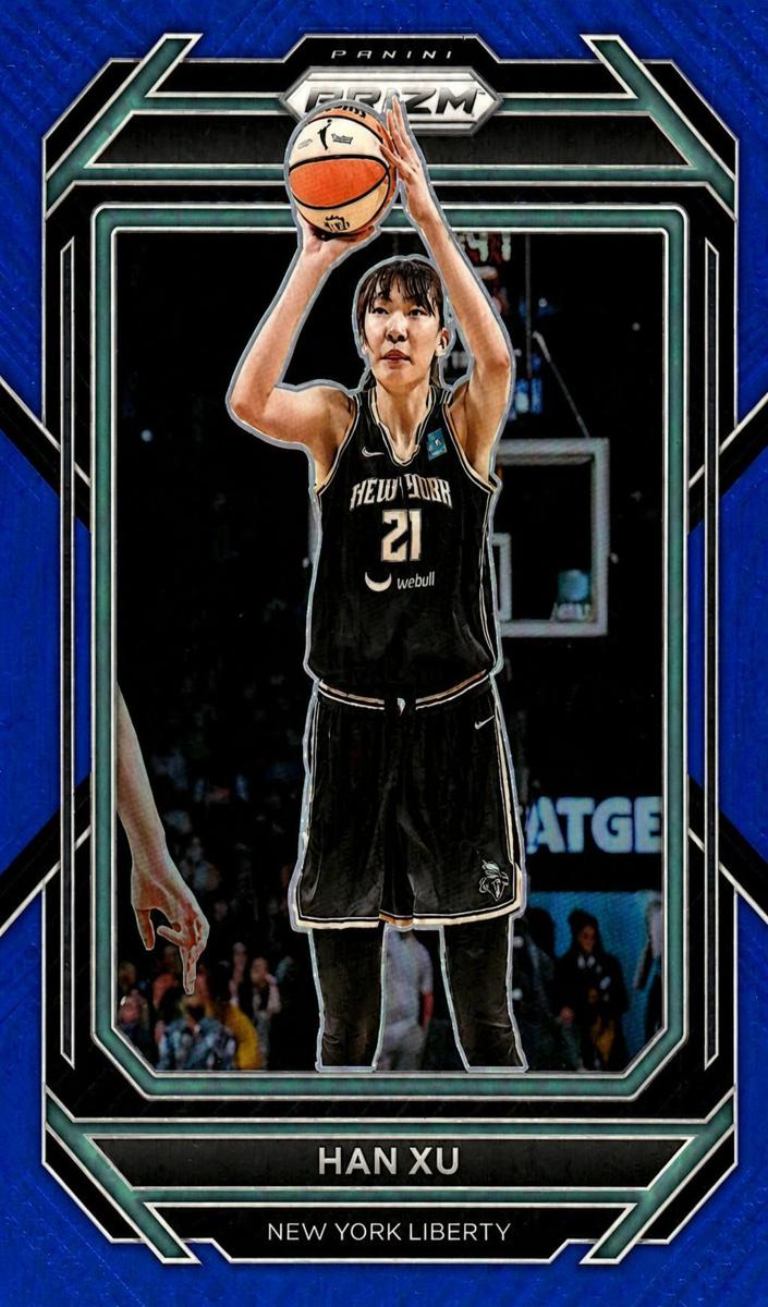 2023 Panini Prizm WNBA Basketball Blue Han Xu #91