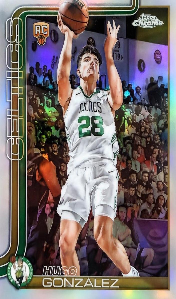 2025 Topps Chrome Basketball Silver Refractor Hugo Gonzalez #278