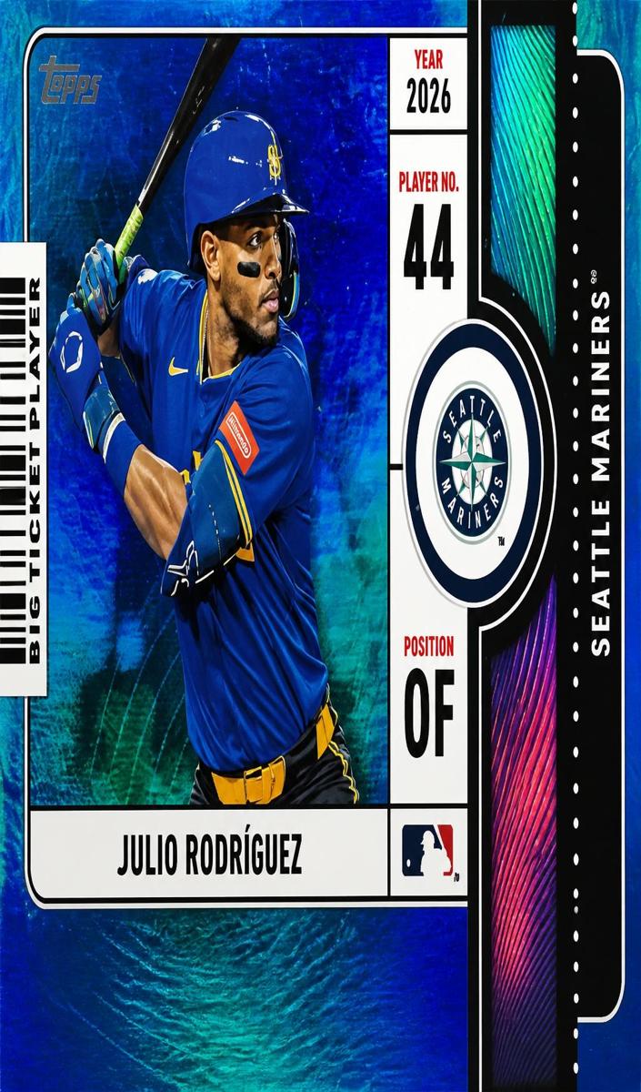 2026 Topps Baseball Blue Foil Julio Rodriguez #BTP-21