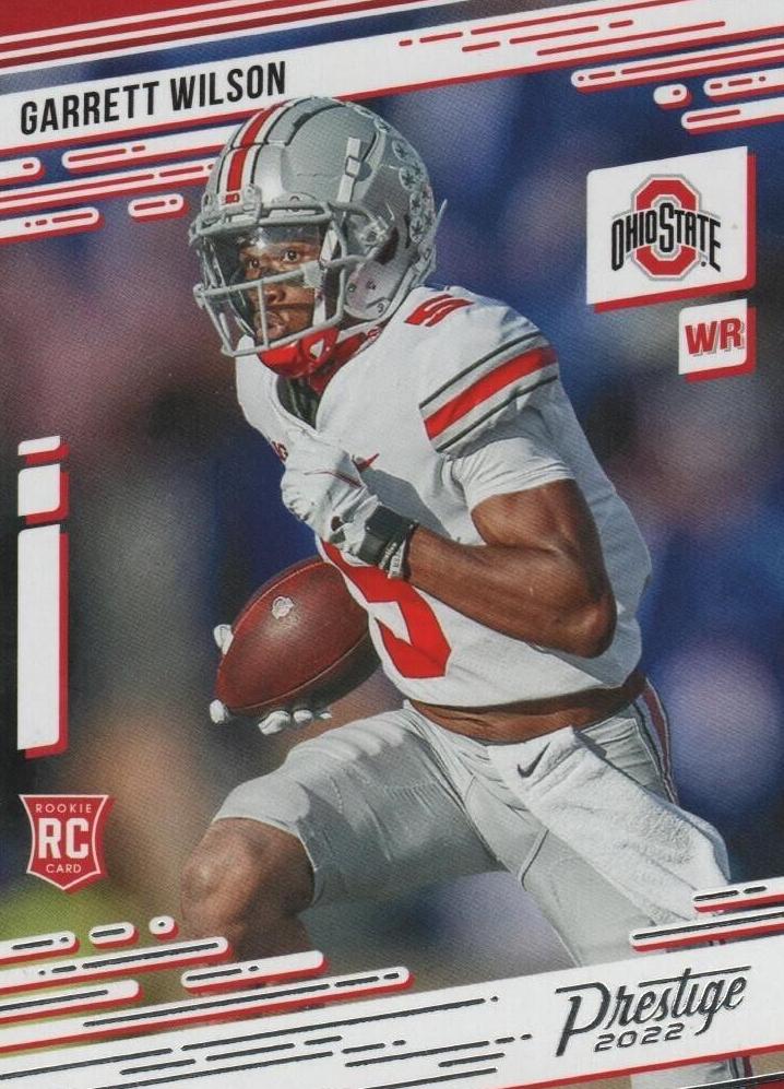 2022 Panini Chronicles Draft Picks Football Garrett Wilson #7 PSA 8