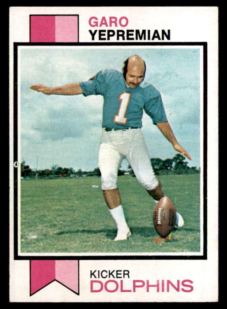 1973 Topps Football Garo Yepremian #465 PSA 8.5