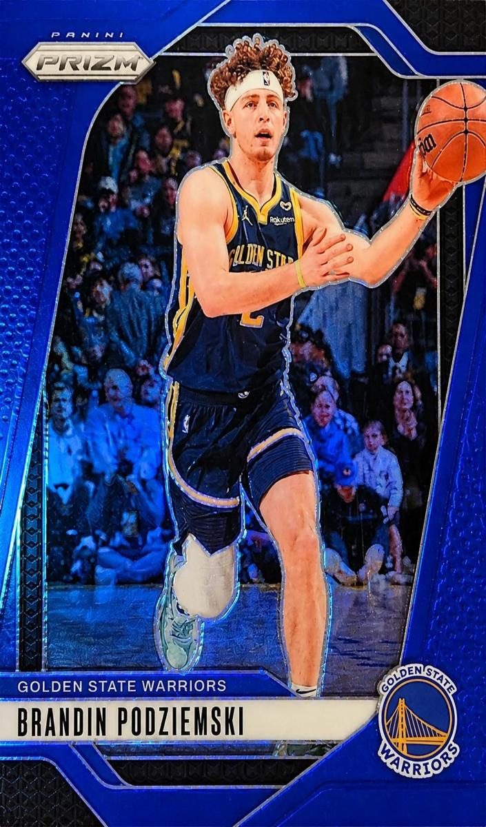 2024 Panini Prizm Basketball Blue Brandin Podziemski #81