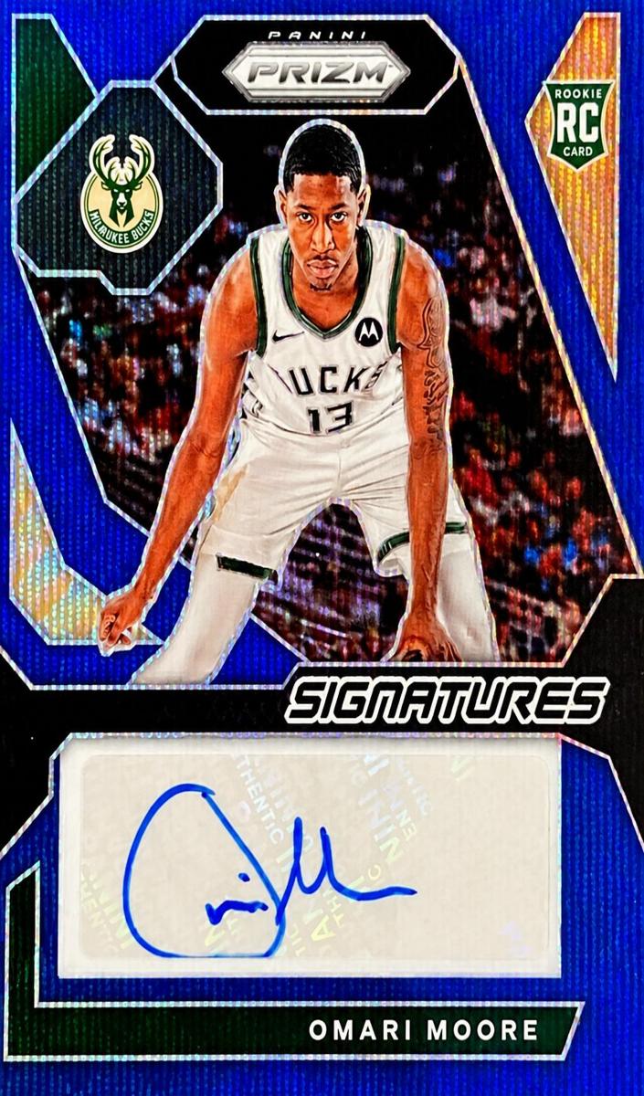 2023 Panini Prizm Basketball Blue Wave Omari Moore #RSI-MOO