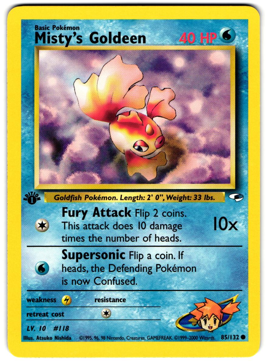 2000 Pokemon Gym Heroes 1st Edition Misty's Goldeen #85 PSA 9