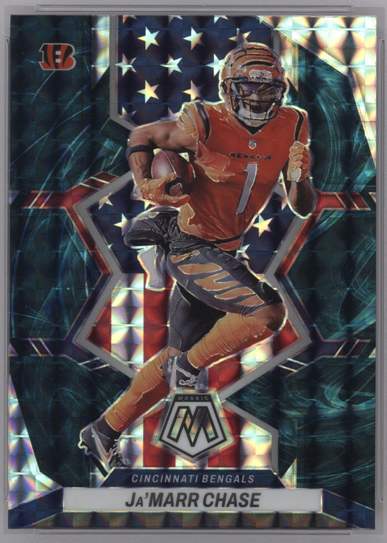 2022 Panini Mosaic Football Genesis Ja'Marr Chase #263 PSA 10