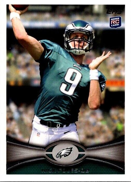 2012 Topps Chrome Football Nick Foles #153 PSA 8.5