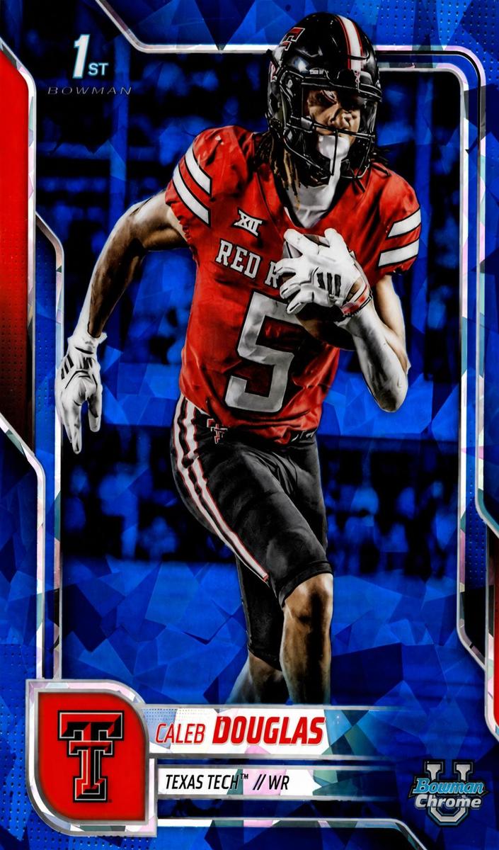 2025 Bowman Chrome University Sapphire Football Caleb Douglas #74