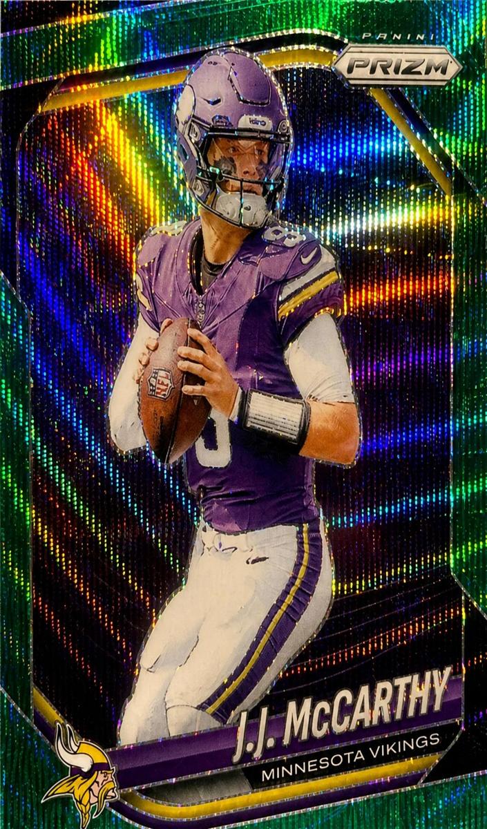 2025 Panini Prizm Football Green Wave J.J. McCarthy #279