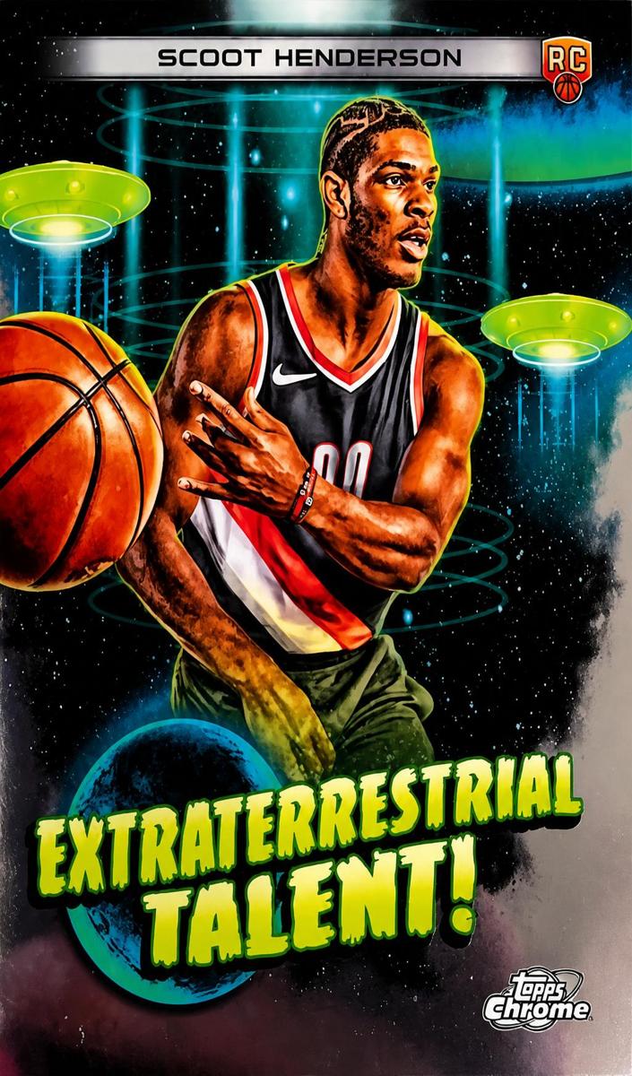 2023 Topps Cosmic Chrome Basketball Scoot Henderson #ET-17 PSA 9