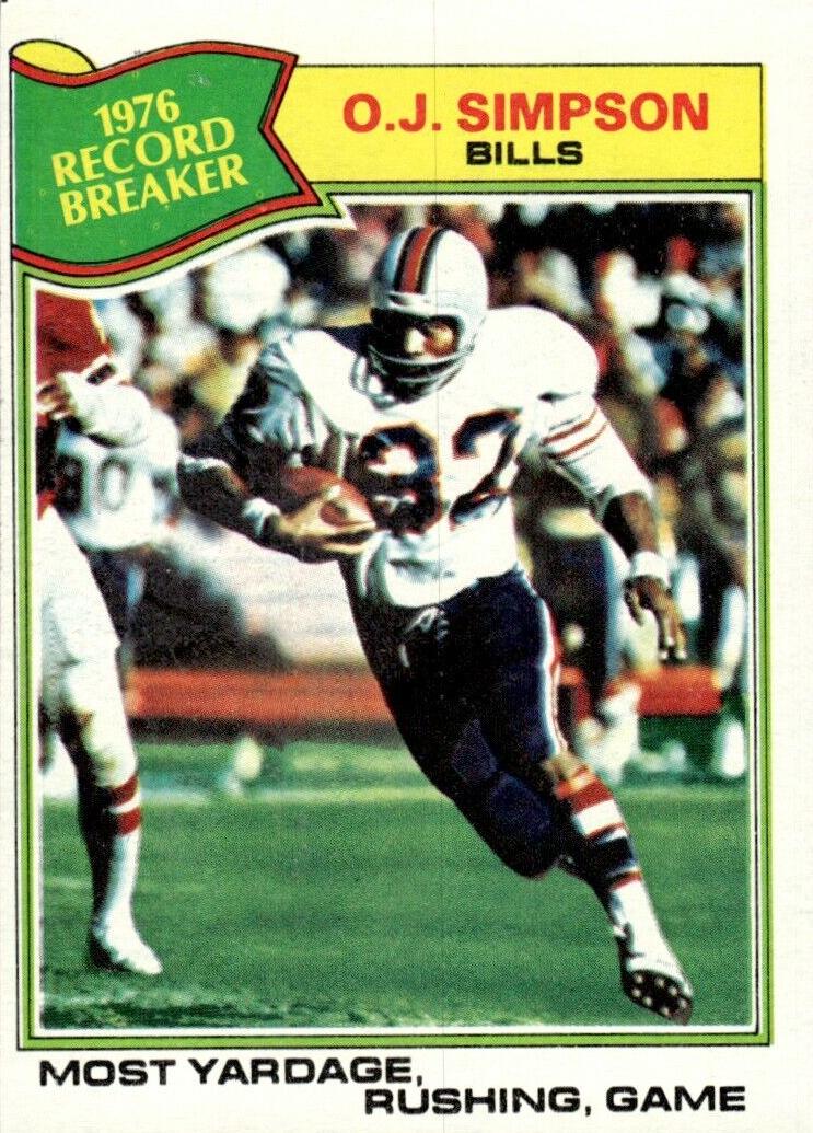 1977 Topps Football O.J. Simpson #453