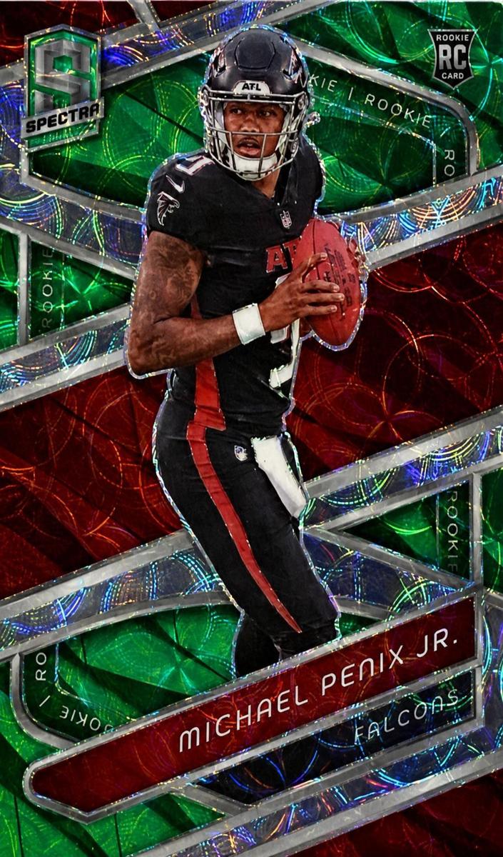 2024 Panini Spectra Football Neon Green Die Cut Michael Penix Jr. #119