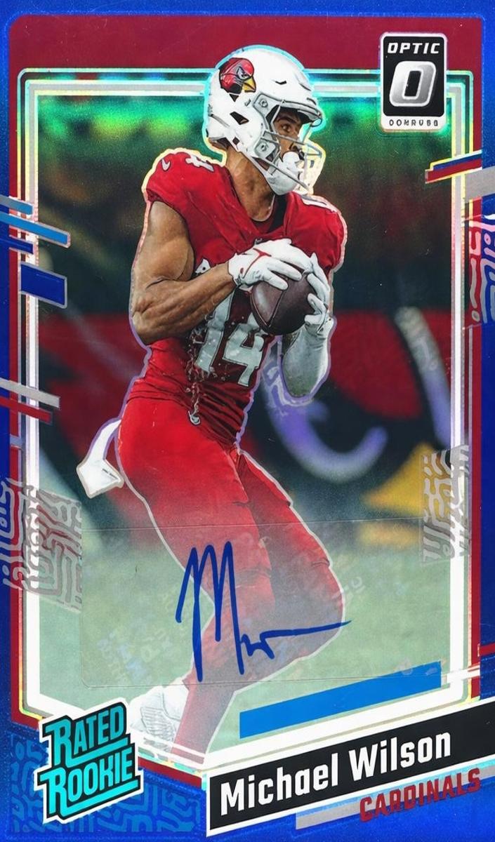 2023 Donruss Optic Football Blue Michael Wilson #204