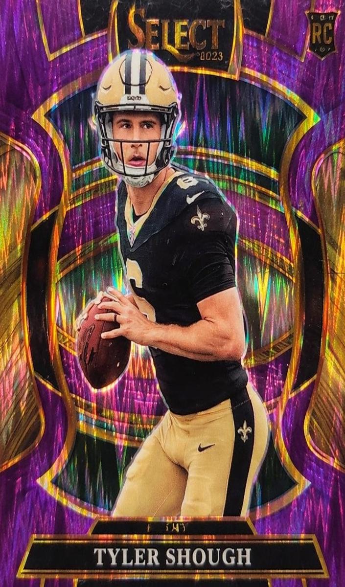 2025 Panini Select Football Purple Shock Tyler Shough #41