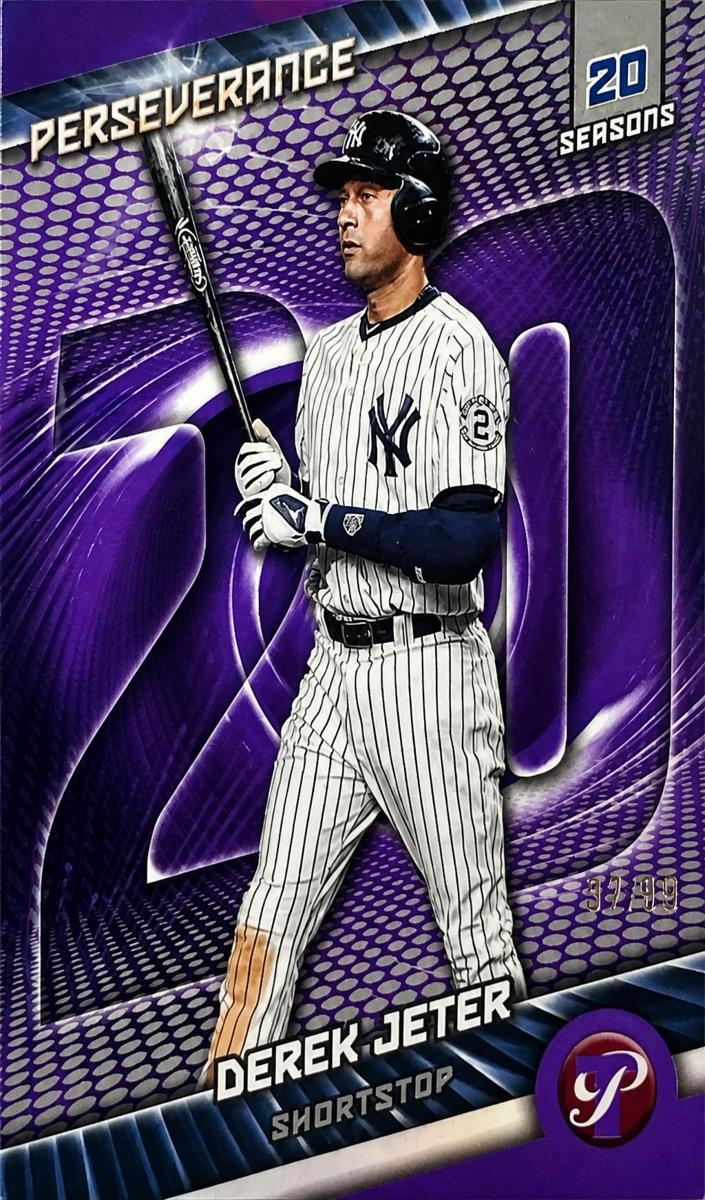 2025 Topps Pristine Baseball Purple Refractor Derek Jeter #P-9