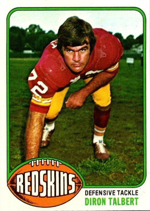 1976 Topps Football Diron Talbert #272