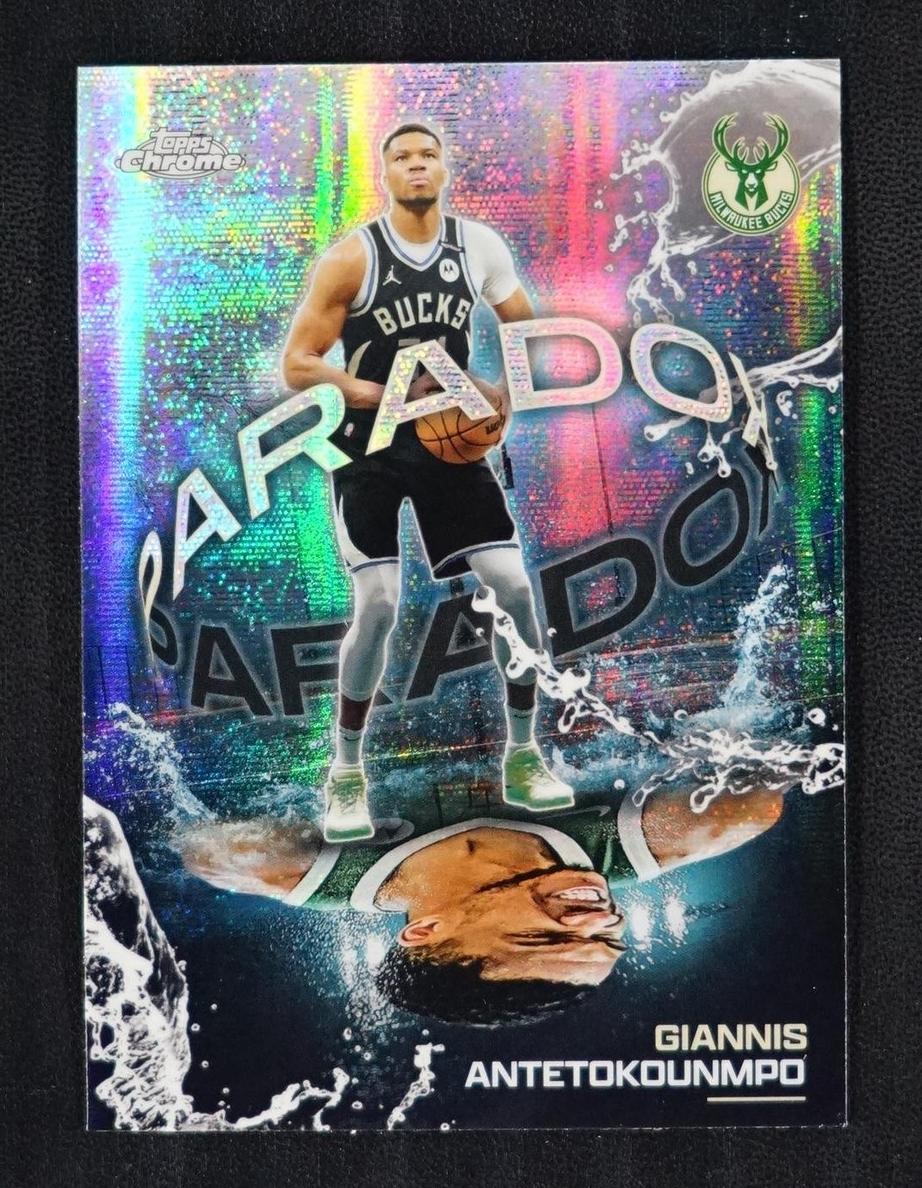 2025 Topps Chrome Basketball Giannis Antetokounmpo #PX-10 PSA 9