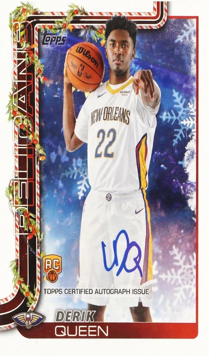 2025 Topps Holiday Basketball Derik Queen #BCA-DQ PSA 9