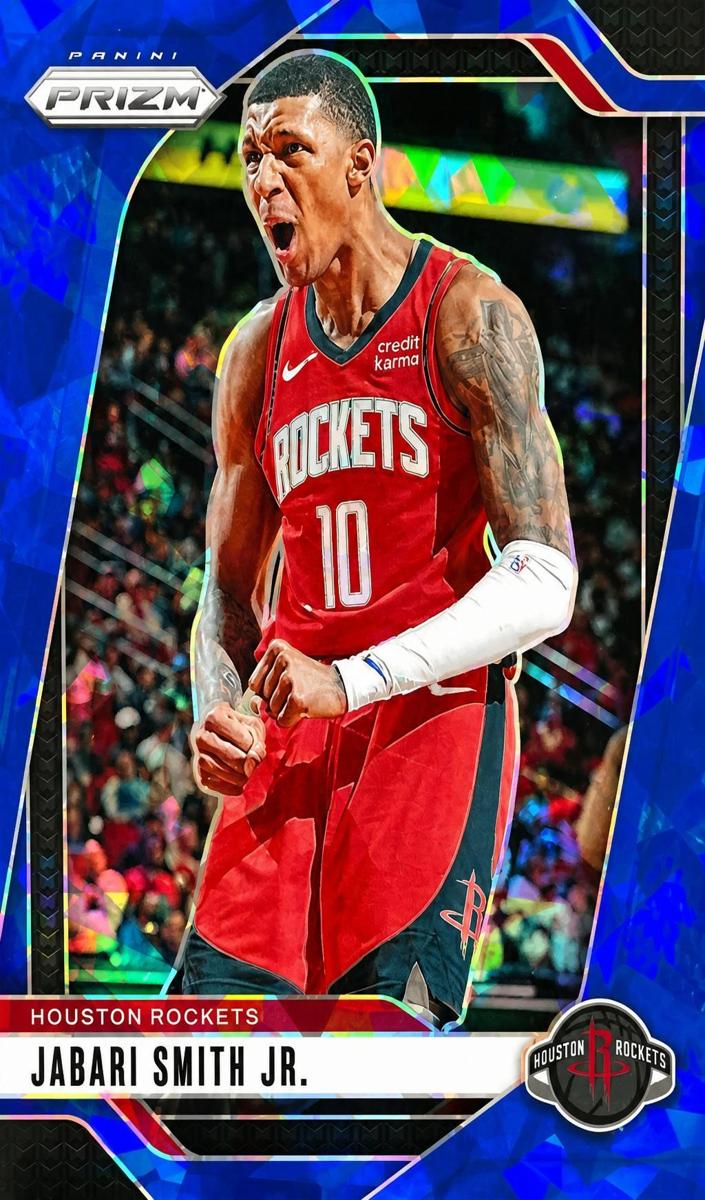 2024 Panini Prizm Basketball Blue Ice Jabari Smith Jr. #77