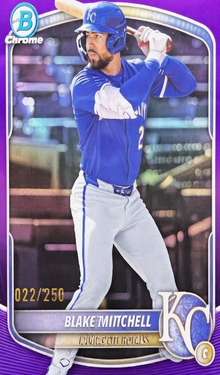 2025 Bowman Draft Chrome Baseball Purple Refractor Blake Mitchell #BDC-160