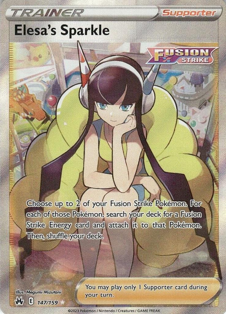 2023 Pokemon Crown Zenith Full Art Elesa's Sparkle #147