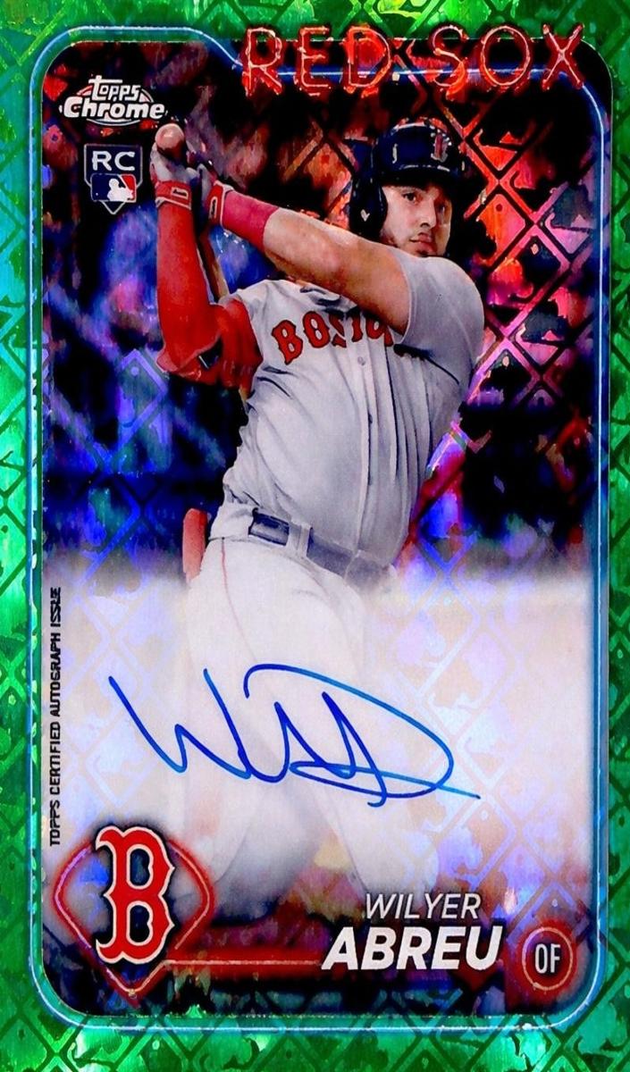 2024 Topps Chrome Logofractor Baseball Green Wilyer Abreu #RCA-WA PSA 9