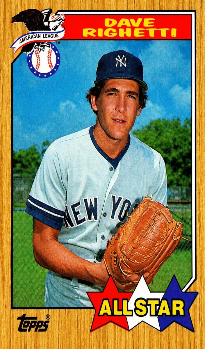 1987 Topps Baseball Dave Righetti #616 PSA 9