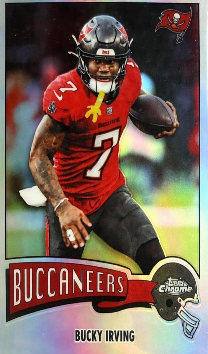 2025 Topps Chrome Football Refractor Bucky Irving #1975-32