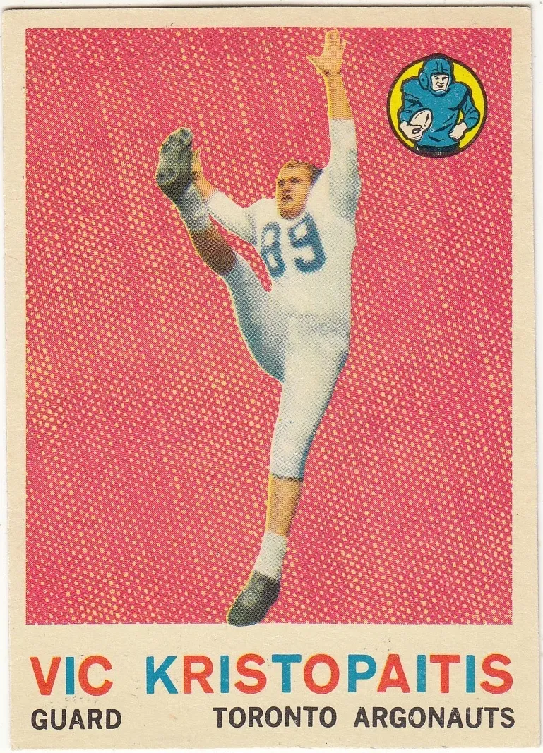 1959 Topps CFL Football Vic Kristopaitis #69